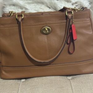 Brown Leather Tote Bag